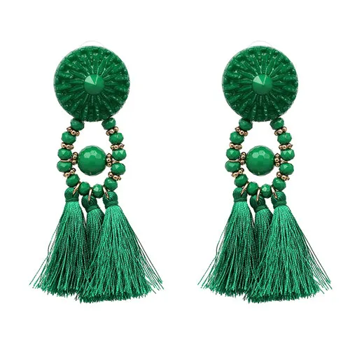 2018 Brincos Women Brand Boho Drop Dangle Fringe Earring Vintage ethnic Statement tassel earrings fashion jewelry