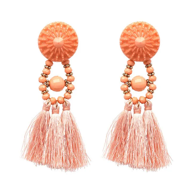 2018 Brincos Women Brand Boho Drop Dangle Fringe Earring Vintage ethnic Statement tassel earrings fashion jewelry