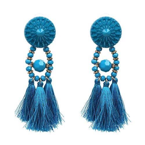 2018 Brincos Women Brand Boho Drop Dangle Fringe Earring Vintage ethnic Statement tassel earrings fashion jewelry