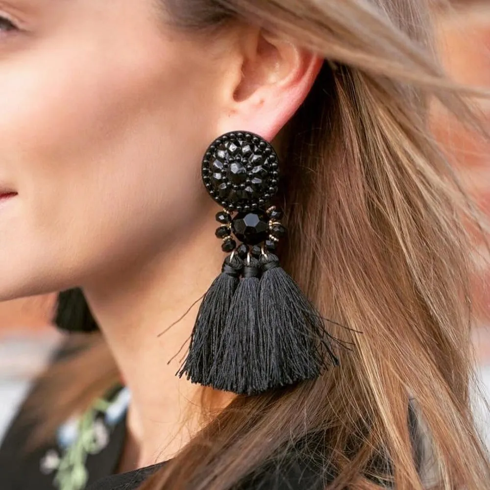 2018 Brincos Women Brand Boho Drop Dangle Fringe Earring Vintage ethnic Statement tassel earrings fashion jewelry