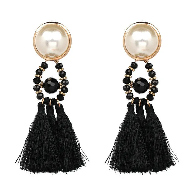 2018 Brincos Women Brand Boho Drop Dangle Fringe Earring Vintage ethnic Statement tassel earrings fashion jewelry