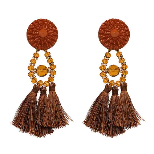 2018 Brincos Women Brand Boho Drop Dangle Fringe Earring Vintage ethnic Statement tassel earrings fashion jewelry