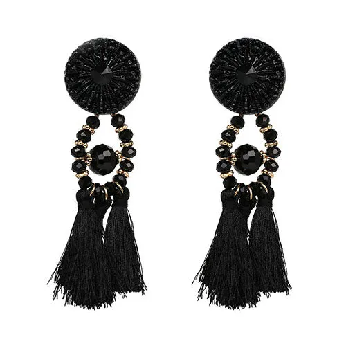 2018 Brincos Women Brand Boho Drop Dangle Fringe Earring Vintage ethnic Statement tassel earrings fashion jewelry