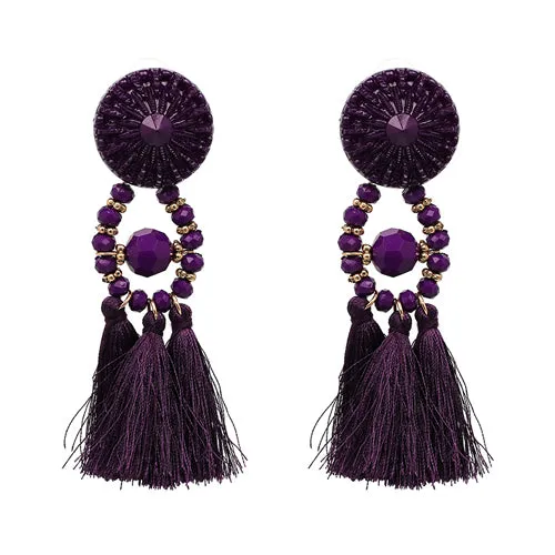 2018 Brincos Women Brand Boho Drop Dangle Fringe Earring Vintage ethnic Statement tassel earrings fashion jewelry