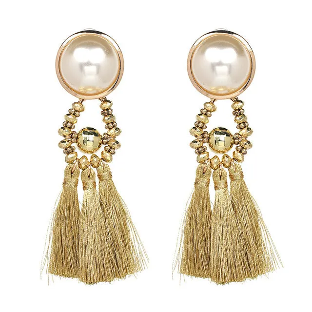 2018 Brincos Women Brand Boho Drop Dangle Fringe Earring Vintage ethnic Statement tassel earrings fashion jewelry