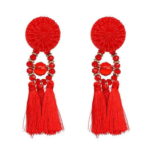 2018 Brincos Women Brand Boho Drop Dangle Fringe Earring Vintage ethnic Statement tassel earrings fashion jewelry