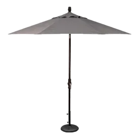 9' STARLUX MARKET UMBRELLA, CANVAS COAL