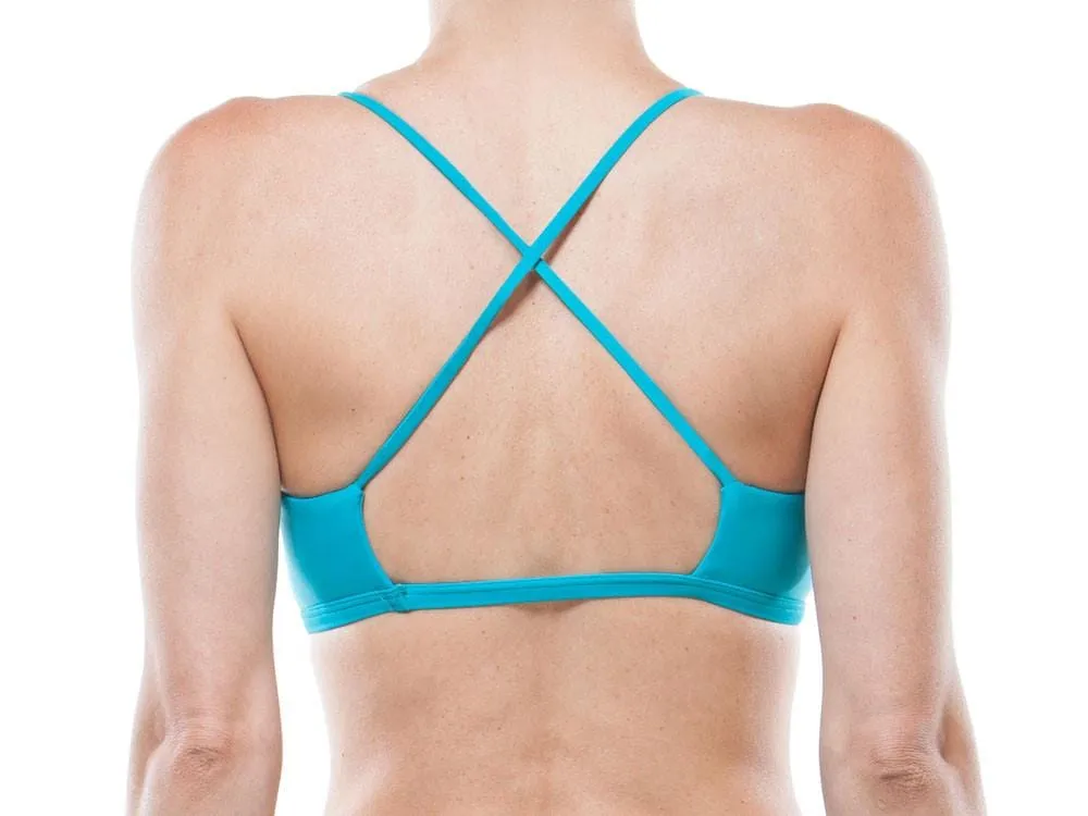 Aqua | Lace Up Swim Top