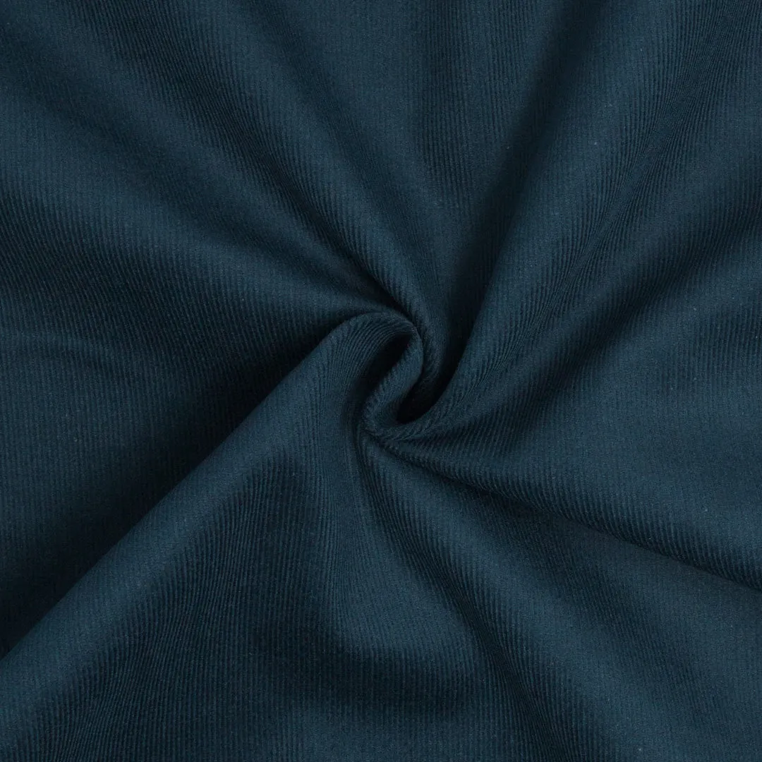 Aspen 21W Cotton Stretch Corduroy Marine Navy ½ yd