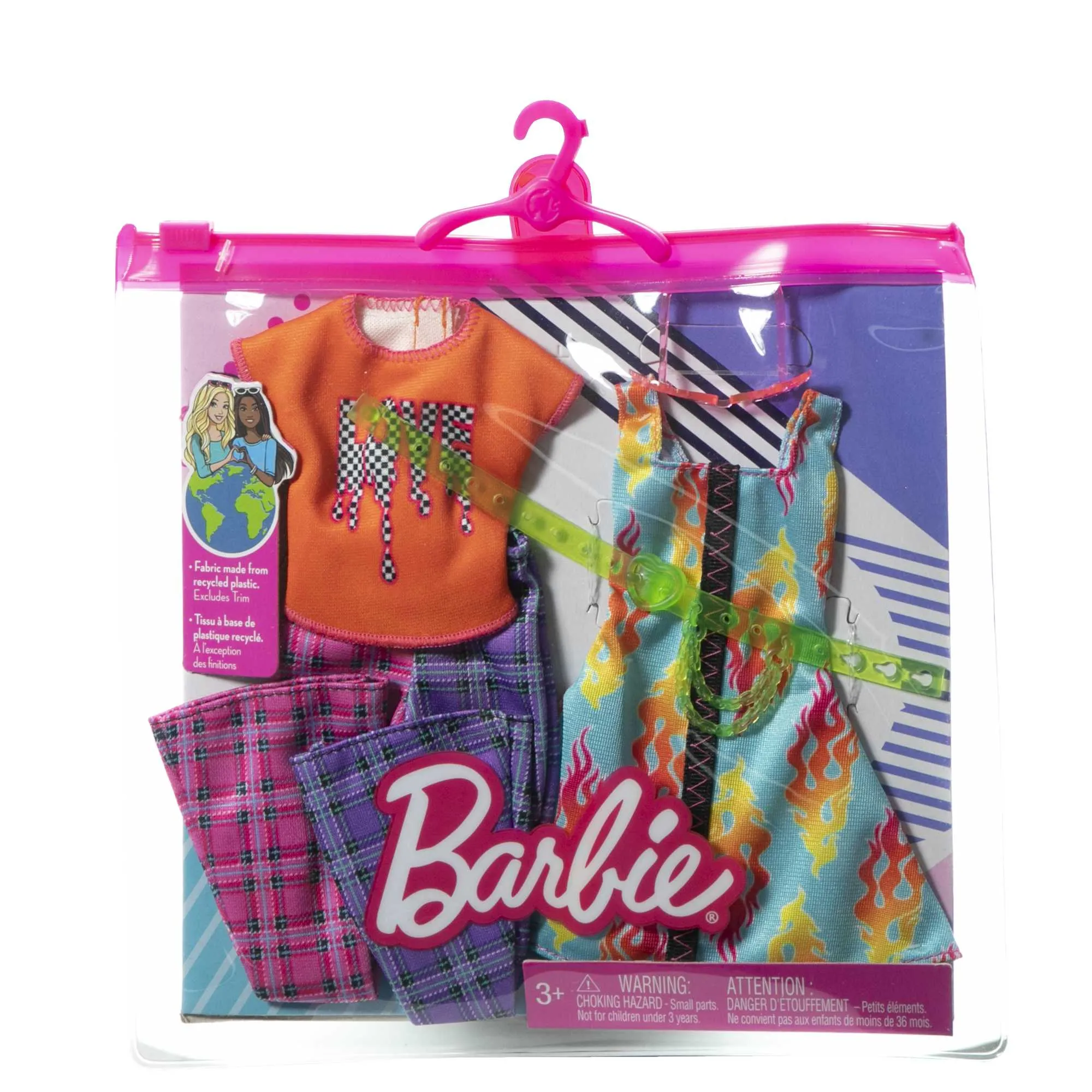 Barbie Clothes, Rocker-Themed Fashion And Accessory 2-Pack For Barbie Dolls