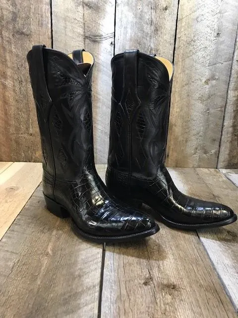 Black Gator & Inlays Tres Outlaws Men's Classic Boot 3722