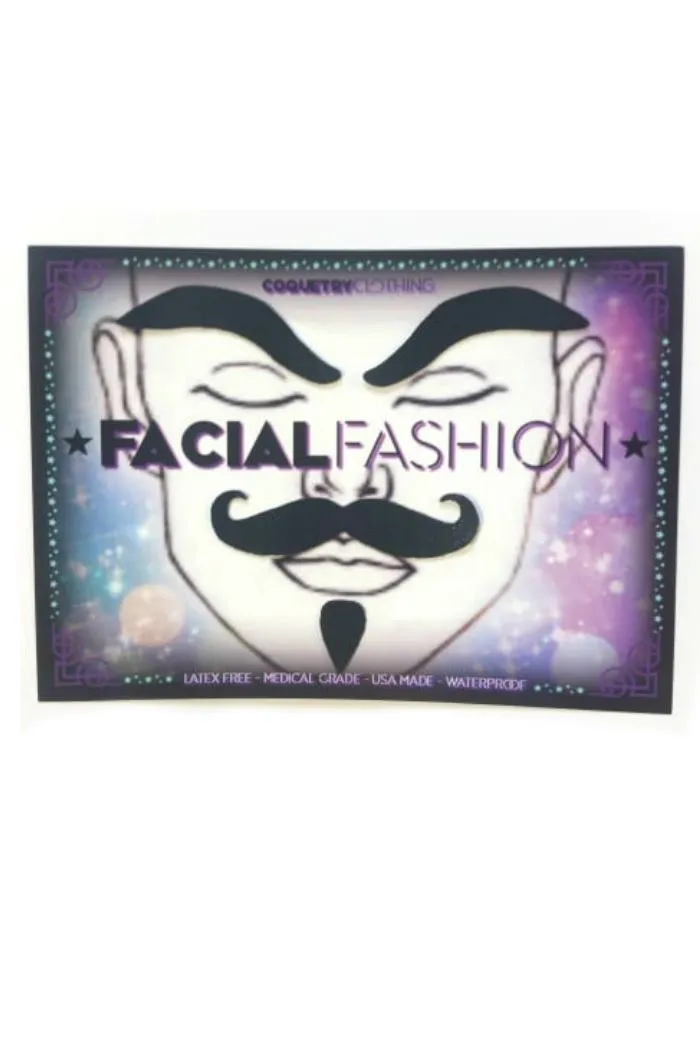 Black "Dapper" Facial Fashion Kit