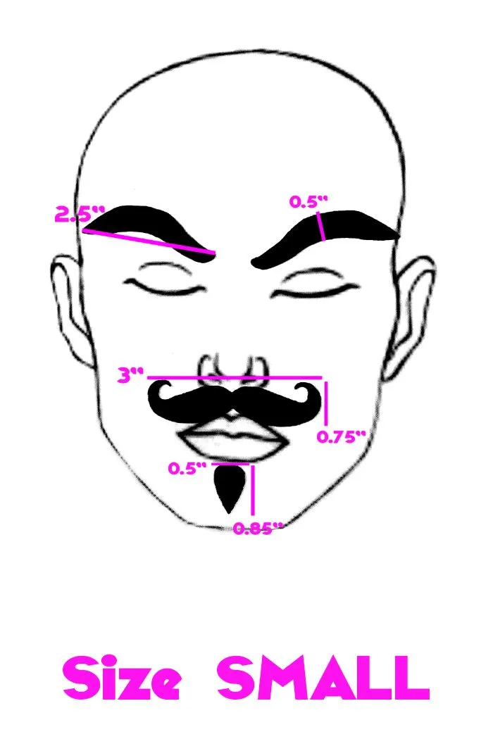 Black "Dapper" Facial Fashion Kit