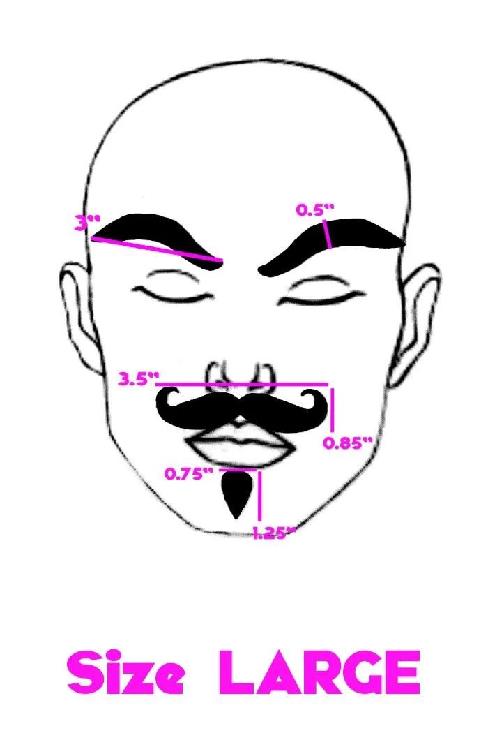 Black "Dapper" Facial Fashion Kit