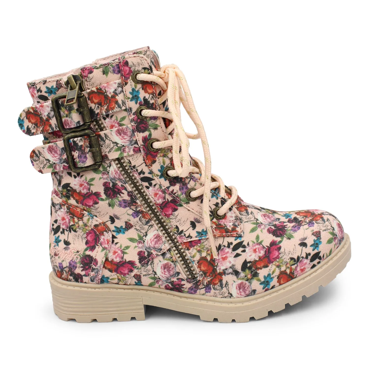 Blowfish Rya Print Boot- Pink Anastasia (Kids)