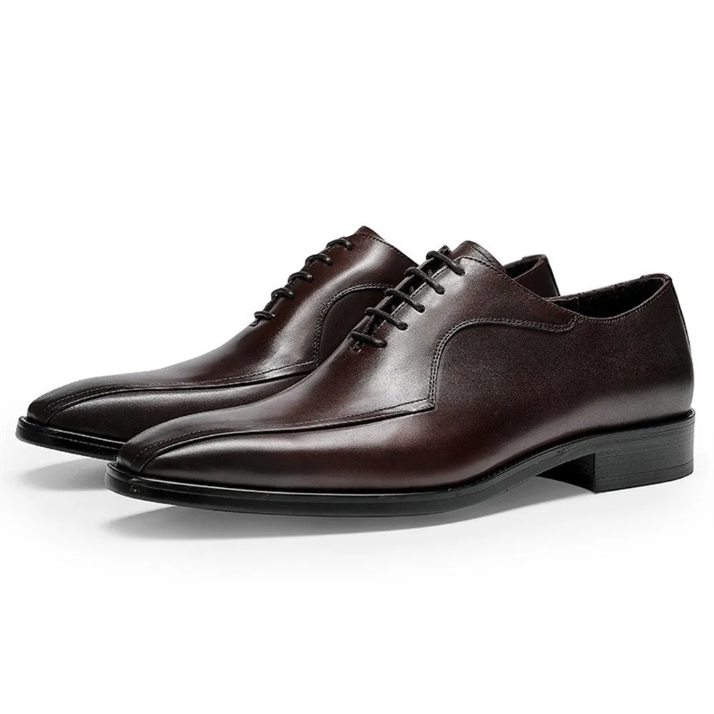 Burnished Square Toe Derby for Men