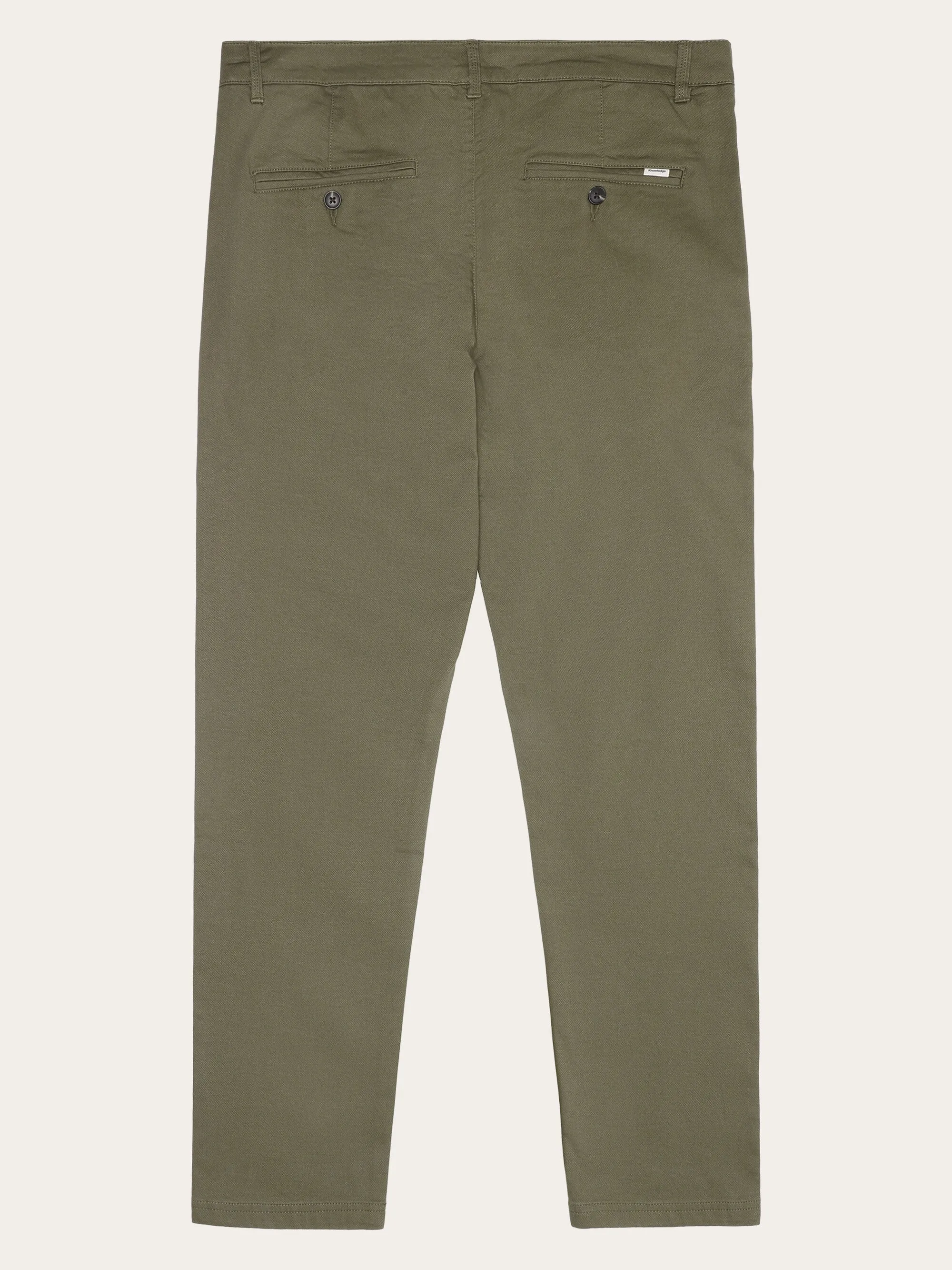 CHUCK regular canvas pants - GOTS/Vegan - Burned Olive