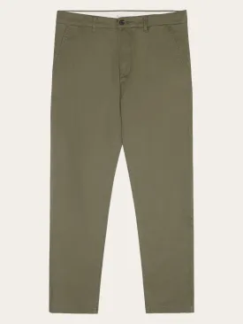 CHUCK regular canvas pants - GOTS/Vegan - Burned Olive