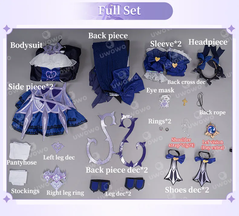 【Clearance】[Last Batch] Uwowo Genshin Impact: Fischl Amy Gothic Electro New Skin Mondstadt Cosplay Costume