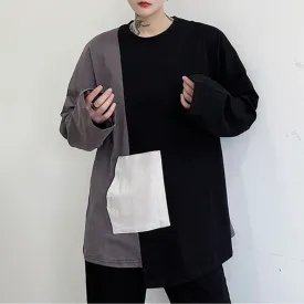 Color Block Casual Long Sleeve T-Shirt