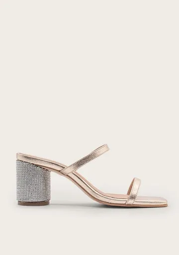 cullinan sandal w. embellished heel