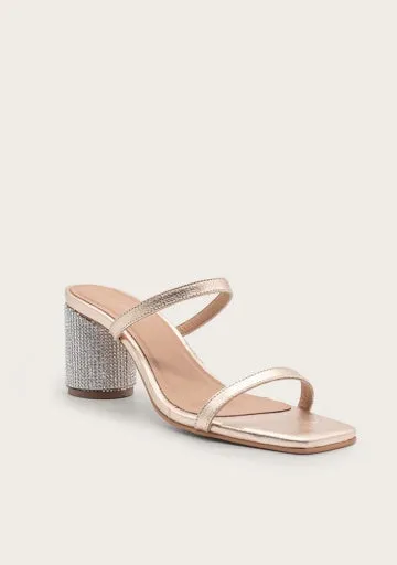 cullinan sandal w. embellished heel