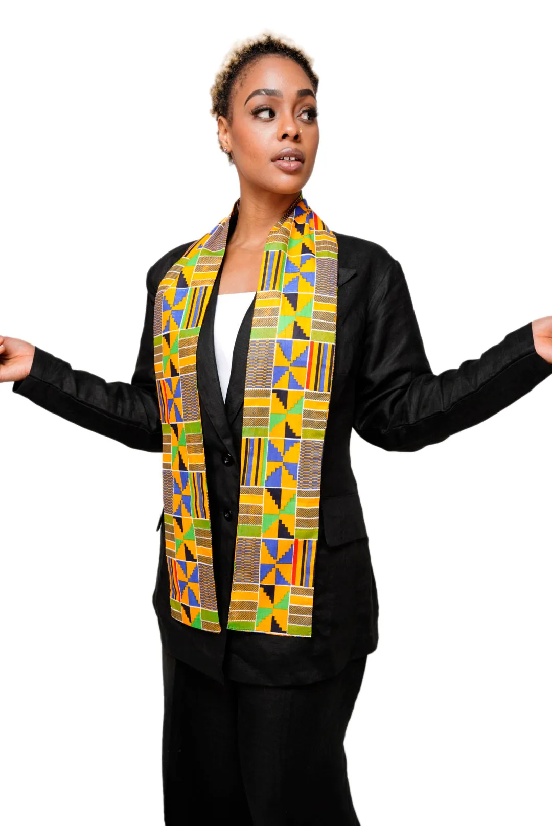 Dupsie's Akannipa Kente African Print Stole/Sash DP4075S