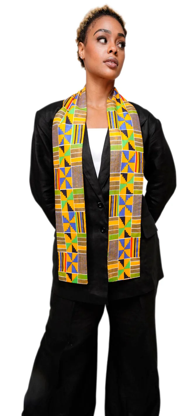 Dupsie's Akannipa Kente African Print Stole/Sash DP4075S