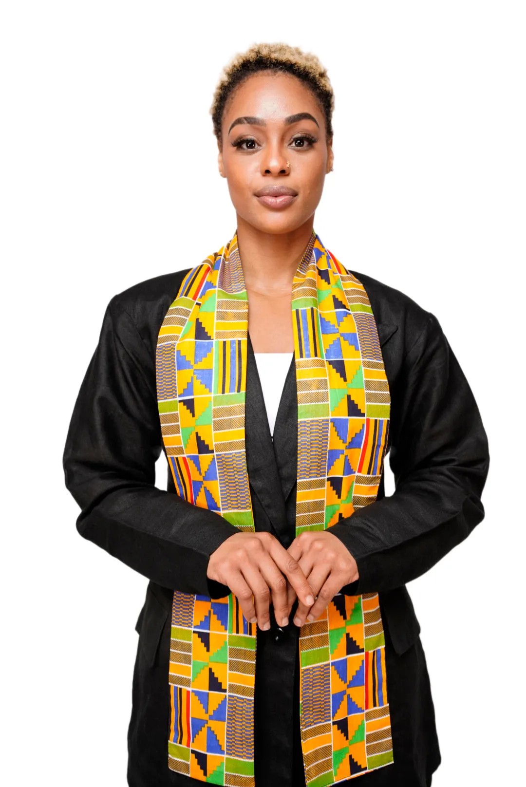 Dupsie's Akannipa Kente African Print Stole/Sash DP4075S