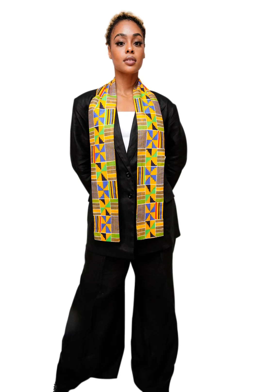 Dupsie's Akannipa Kente African Print Stole/Sash DP4075S