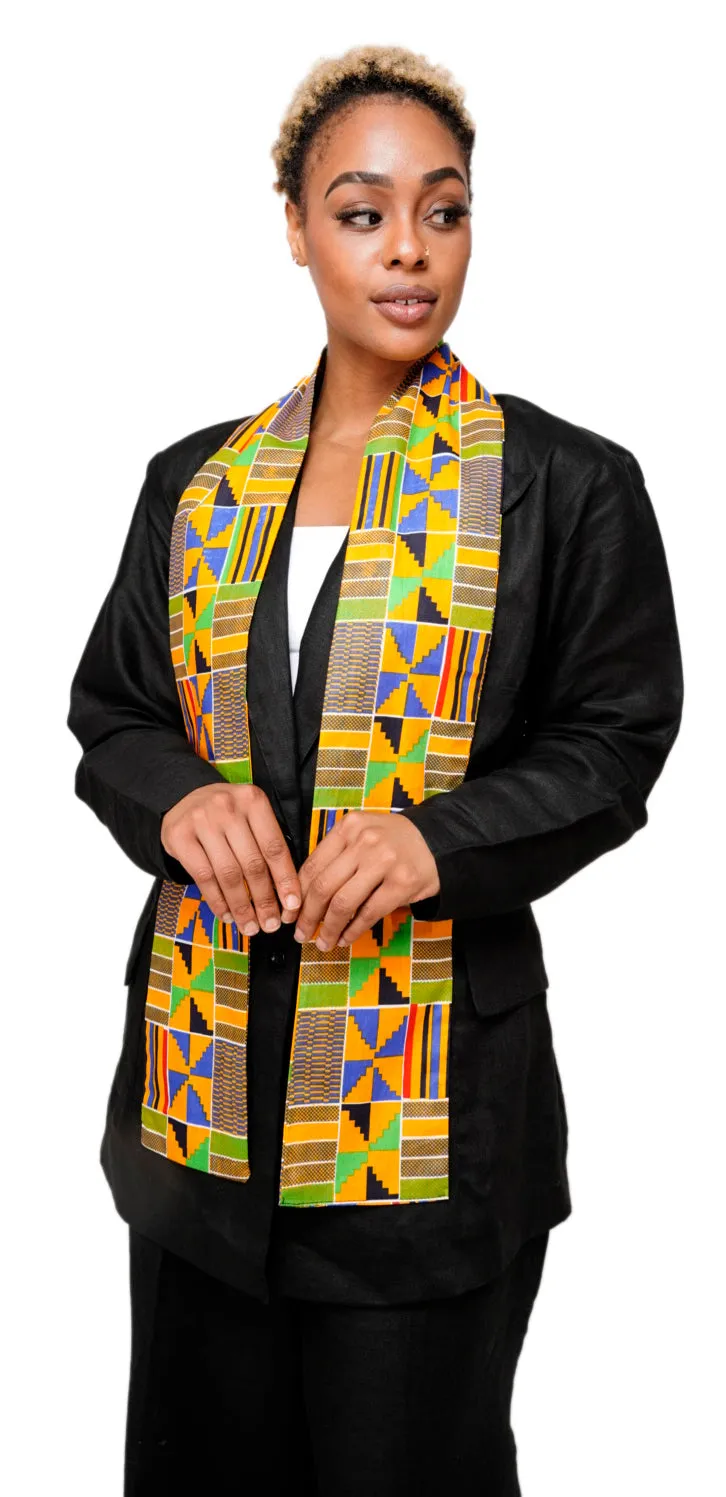 Dupsie's Akannipa Kente African Print Stole/Sash DP4075S