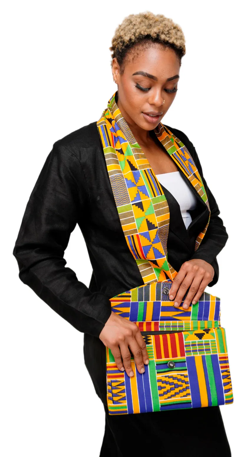 Dupsie's Akannipa Kente African Print Stole/Sash DP4075S