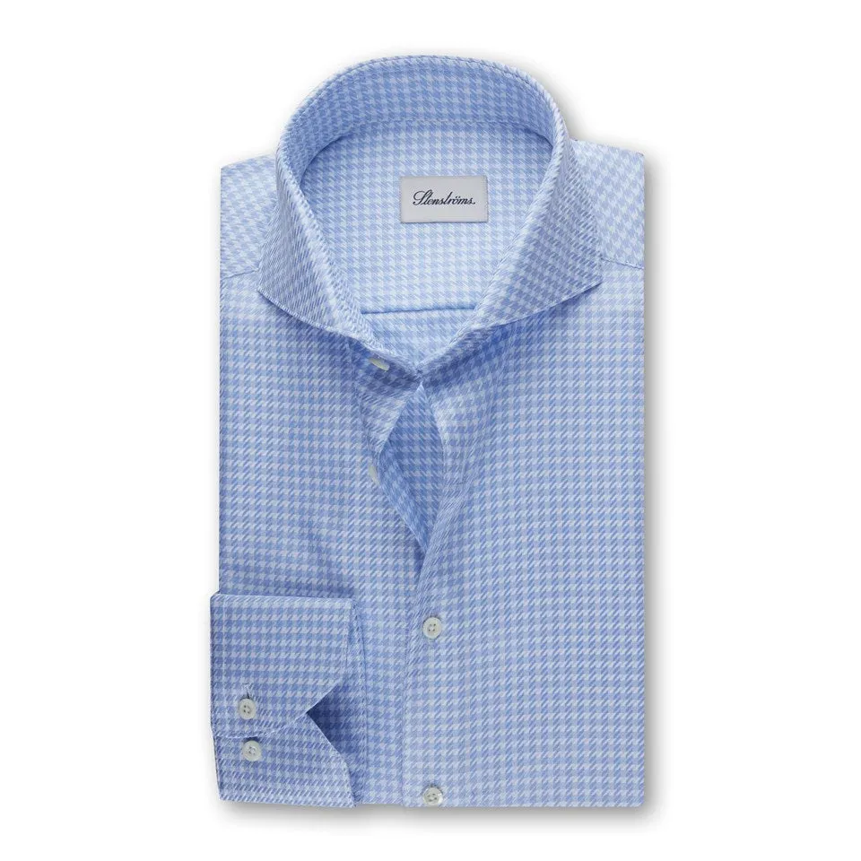 Fitted Body Light Blue Checked Shirt Art. 6023618401 103