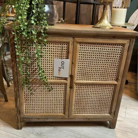 French Beechwood & Wicker Sideboard