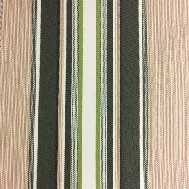 Green Multi Color Striped Oak 100% Waterproof Outdoor Canvas Patio Fabric