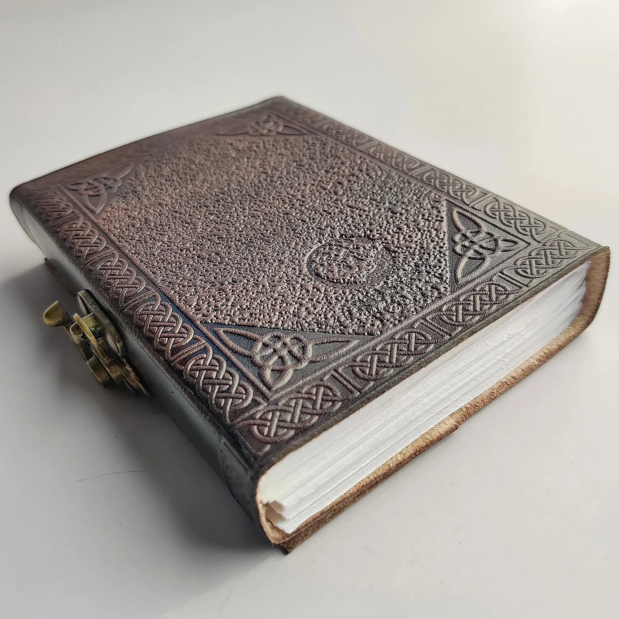 Hand Painted Sacred Tree of Life Leather Journal