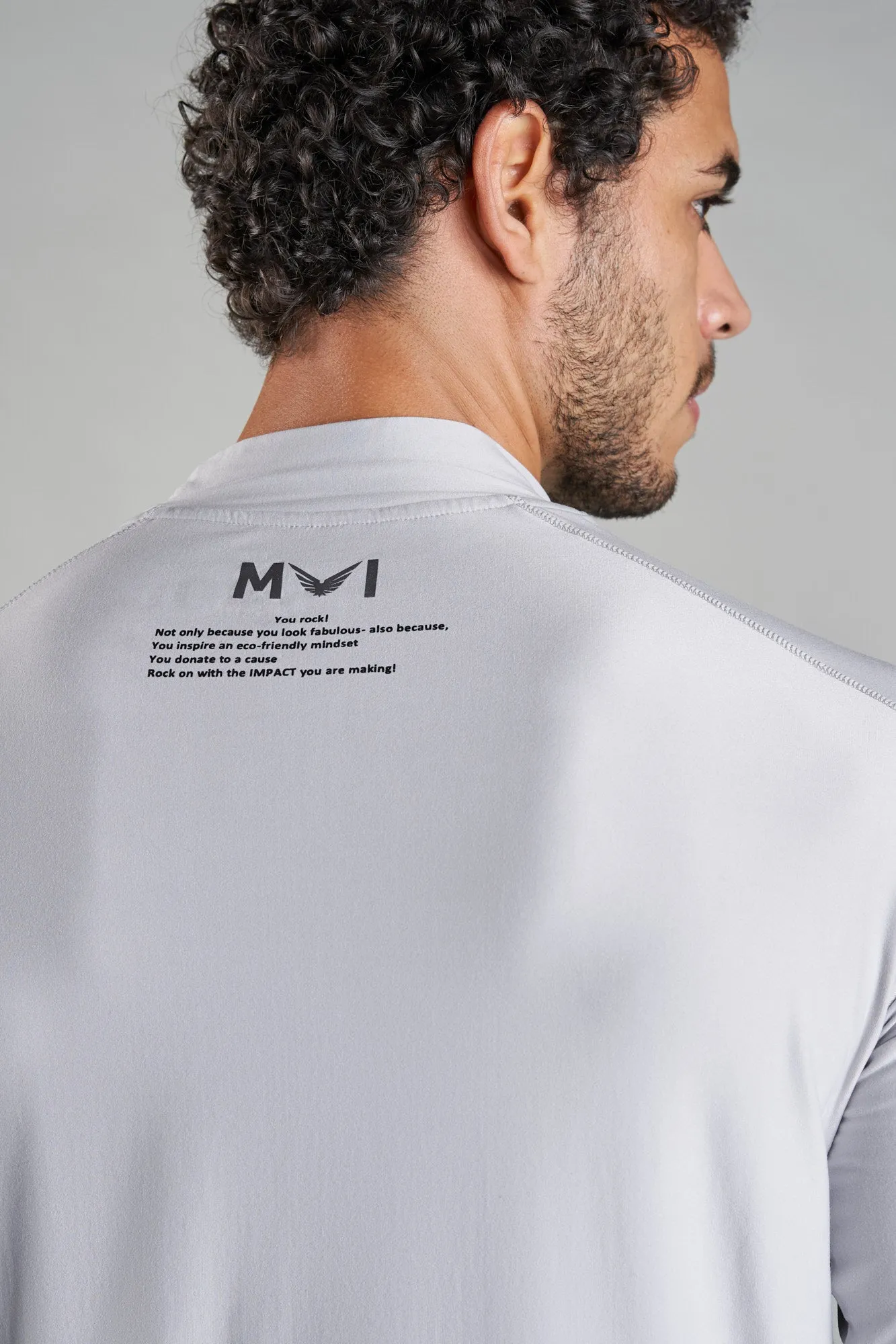 J004MI Recycled Polyester High Neck Sport Top