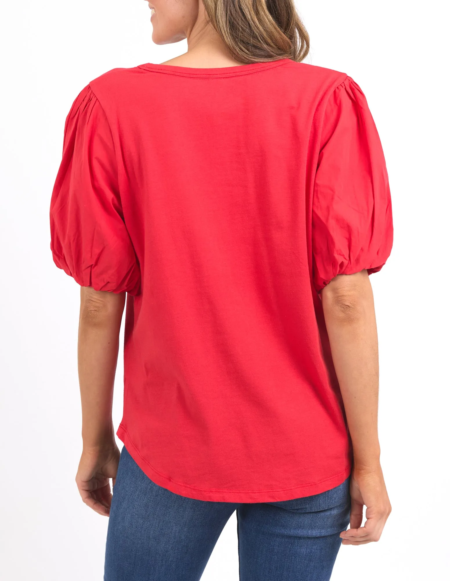 Joy Short Sleeve Tee Bittersweet Red