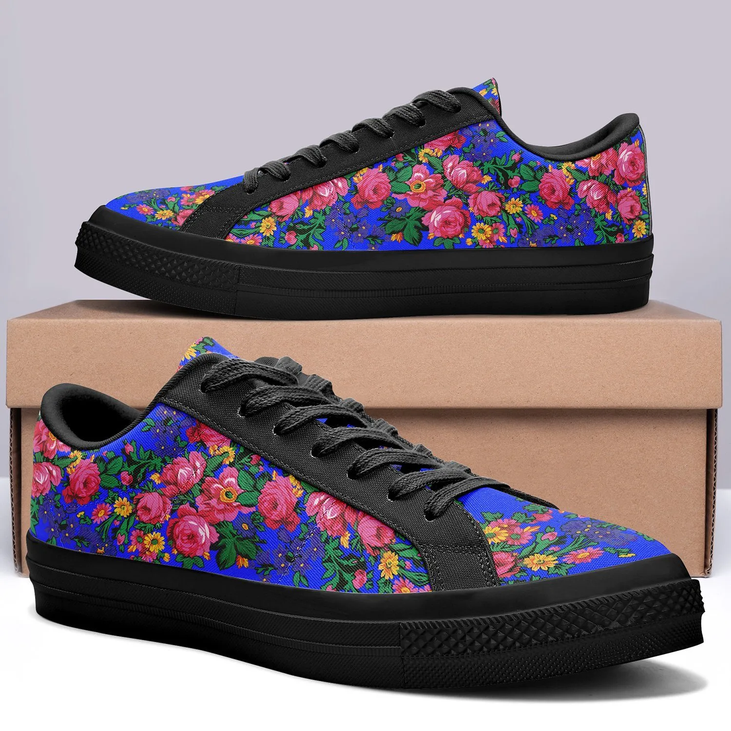 Kokum's Revenge Royal Aapisi Low Top Canvas Shoes Black Sole