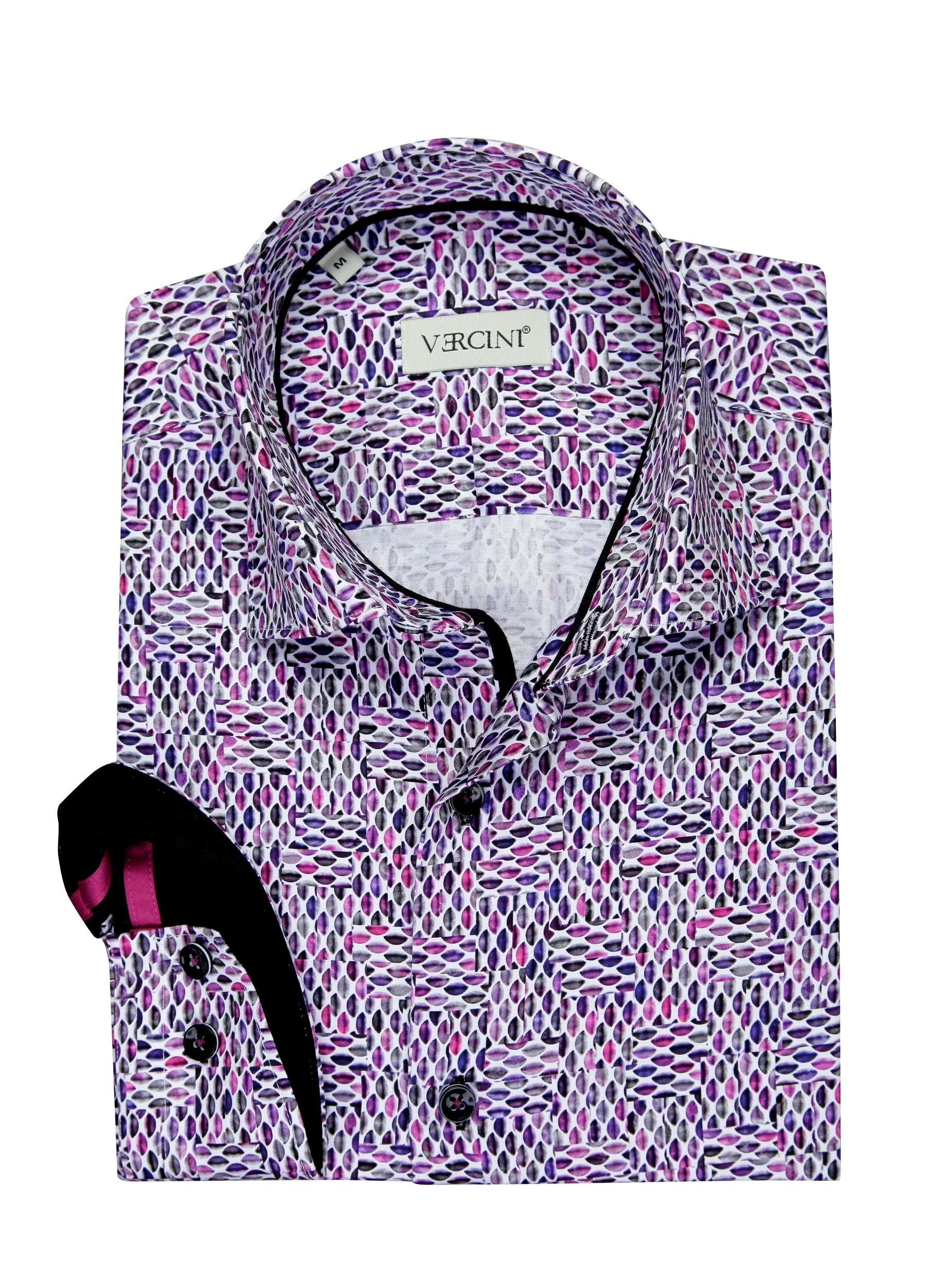 Lavender Mosaic Artisanal Dress Shirt