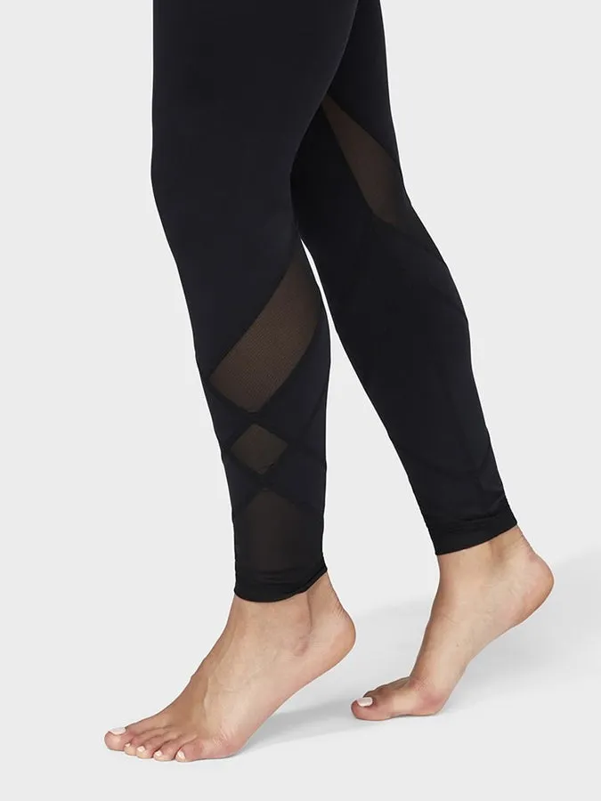 Manduka Movement Mesh Women's Yoga Leggings - Black