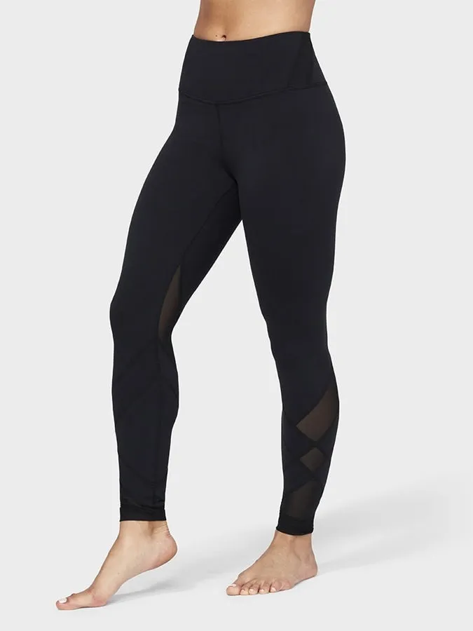 Manduka Movement Mesh Women's Yoga Leggings - Black