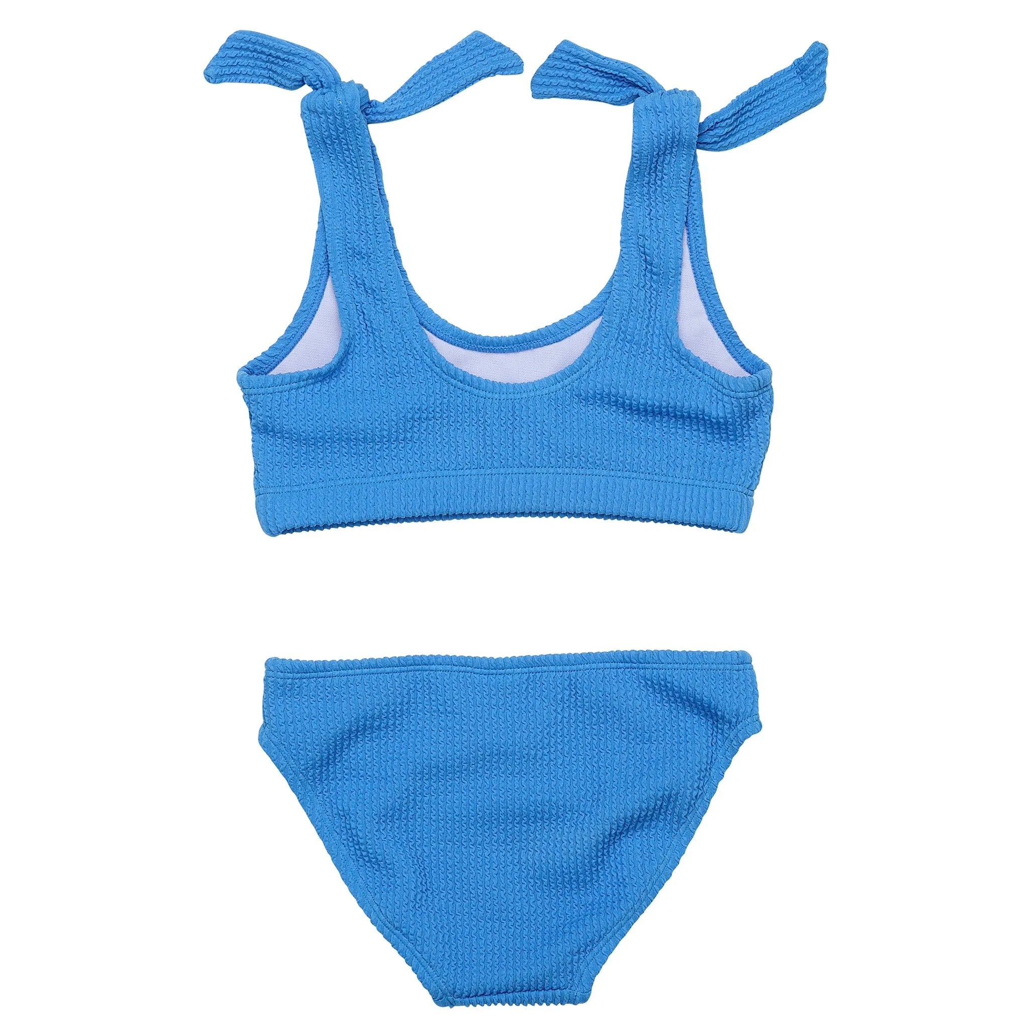 Marine Blue Crop Bikini