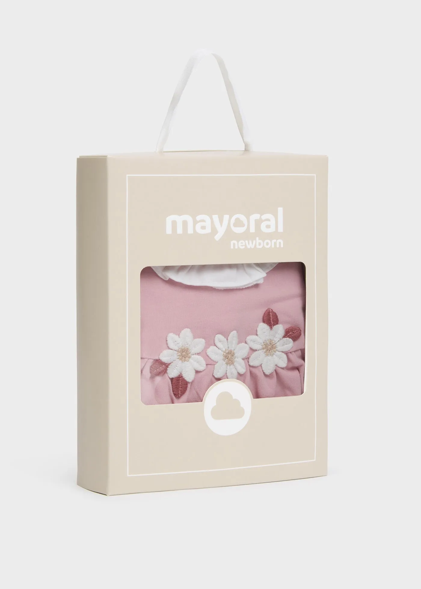 Mayoral Newborn Girl Dressy Romper