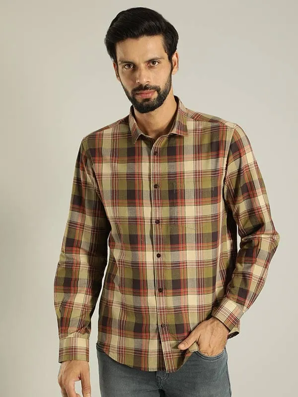 Men Checked Full Sleeve Cotton Shirt