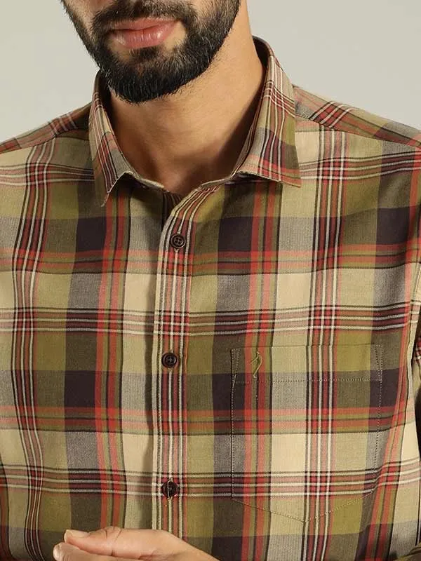 Men Checked Full Sleeve Cotton Shirt