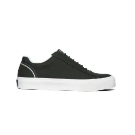 Men's Cruiser Dark Green Nylon Canvas Low Tops 00612-487