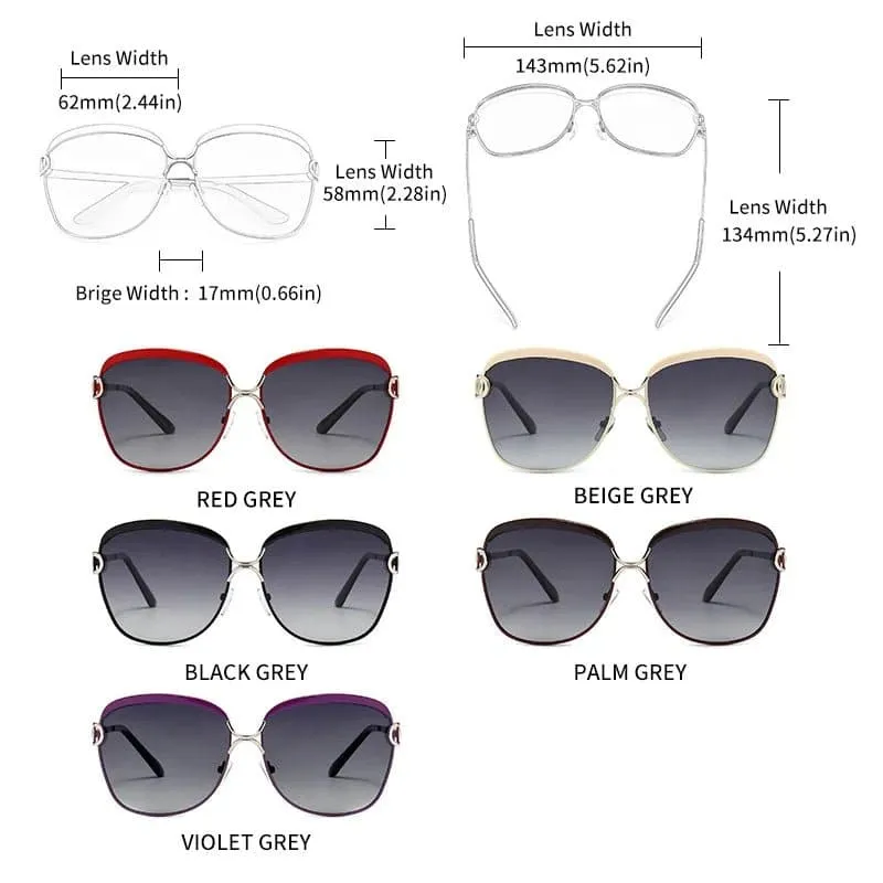 Polarized Gradient Lens Sunglasses with UV Protection