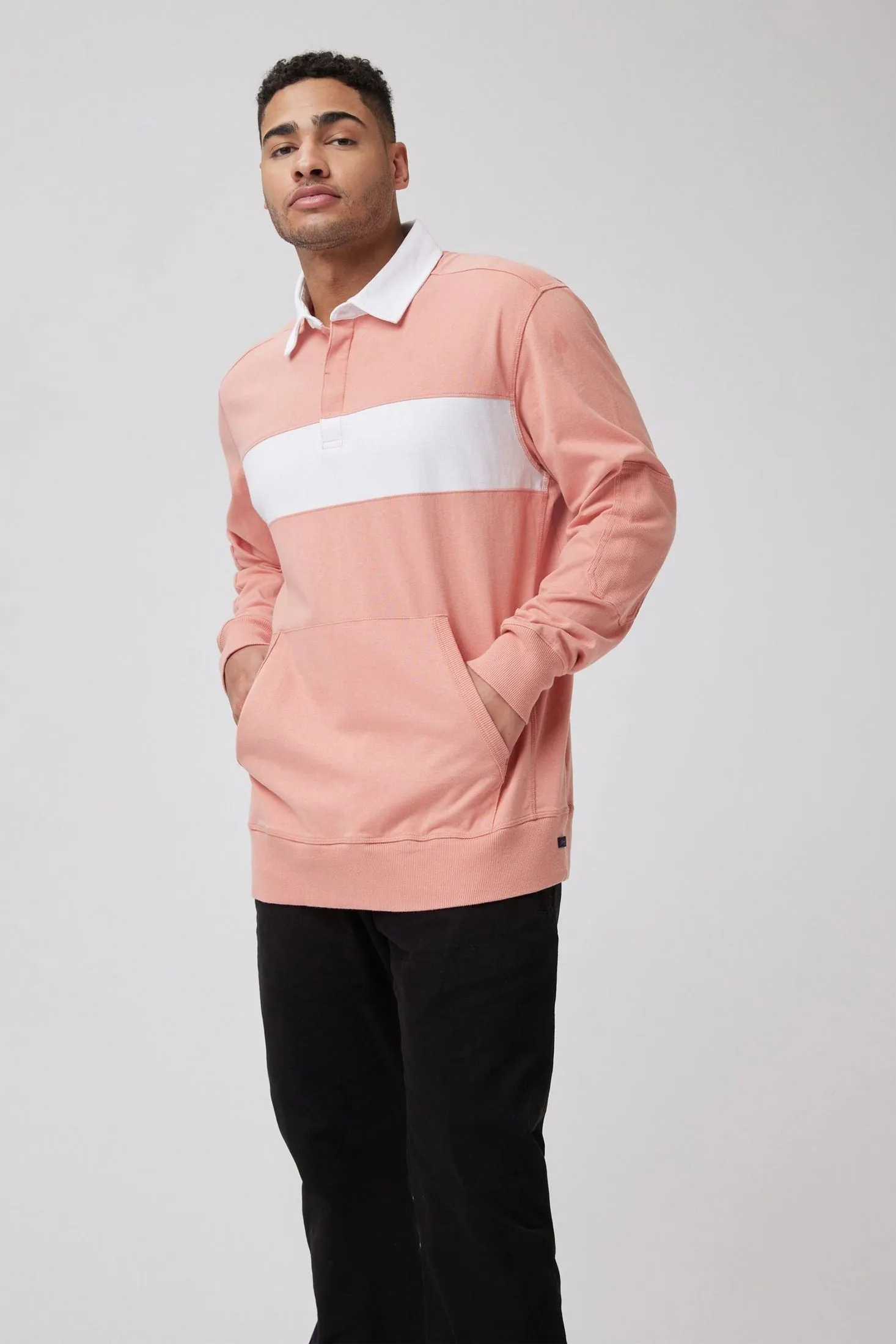 Rugby Striped Shirt | Textured Cotton Jersey