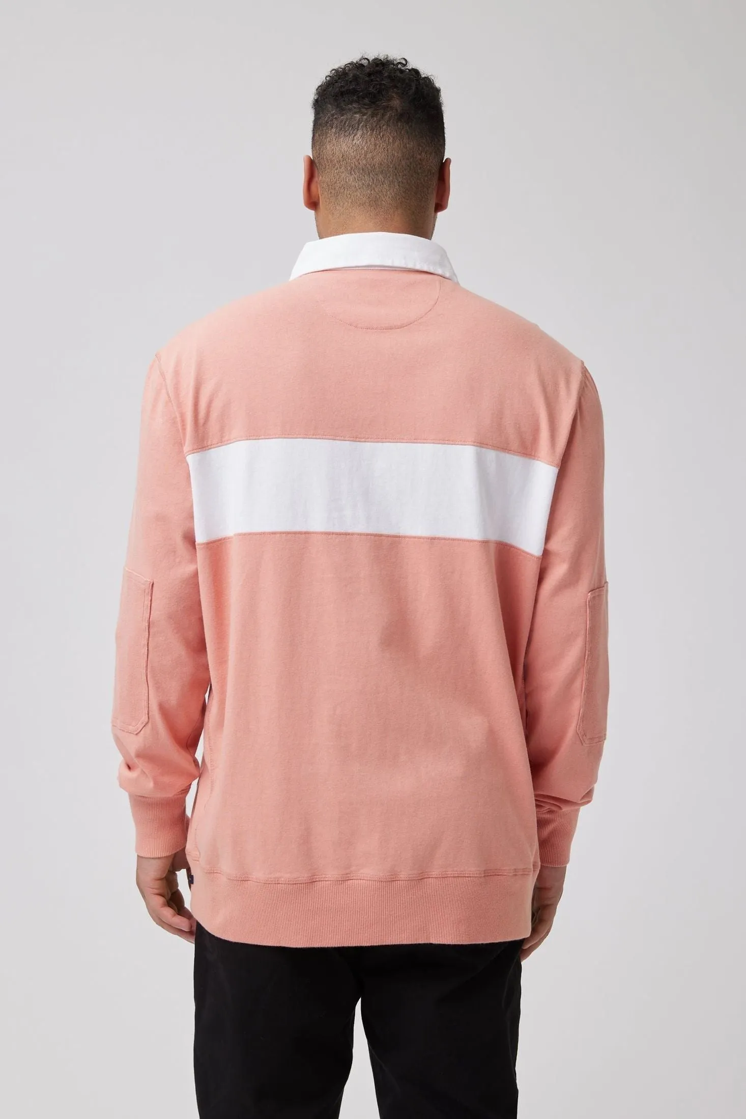 Rugby Striped Shirt | Textured Cotton Jersey